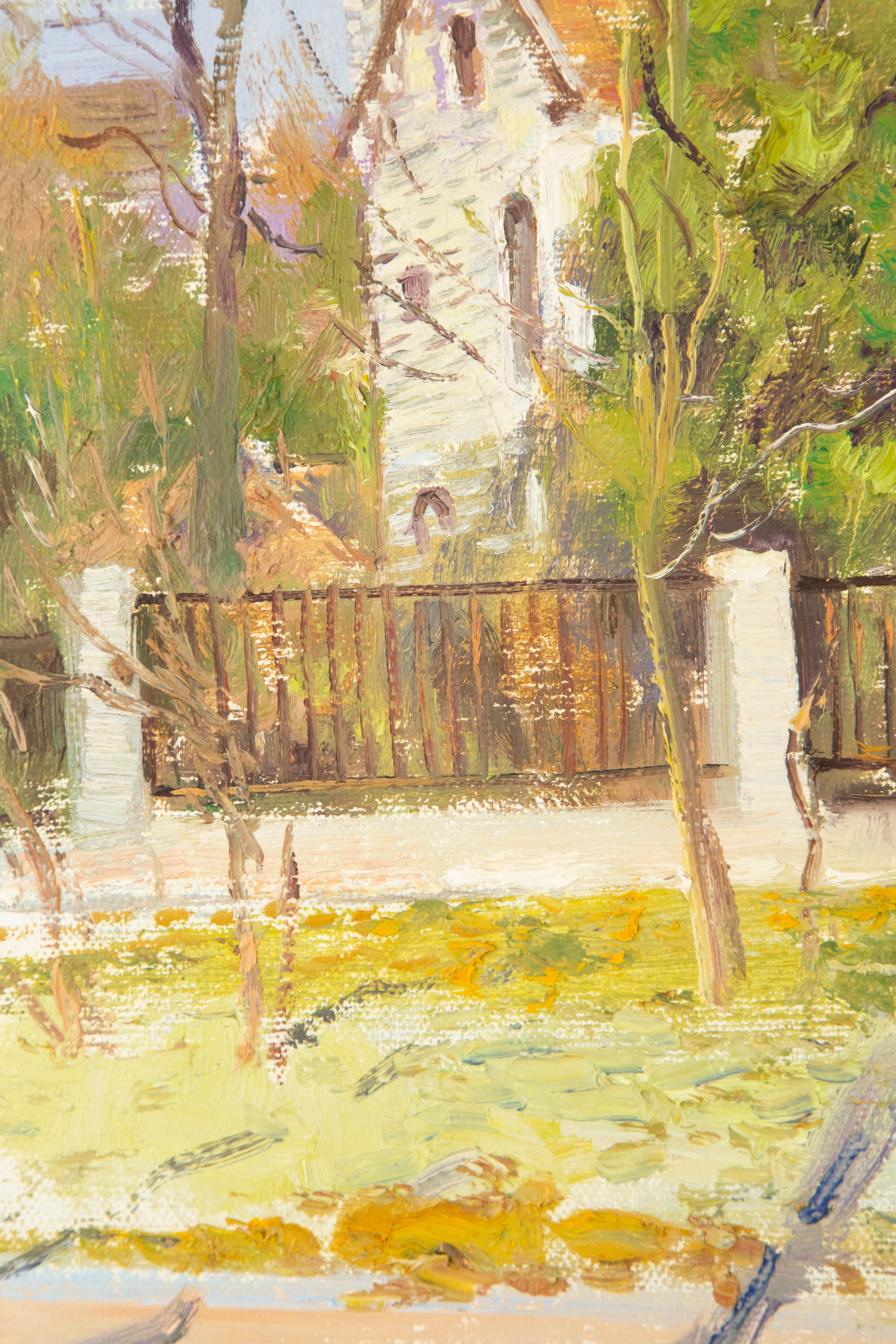Li Zhao Landscape Original Oil On Canvas 