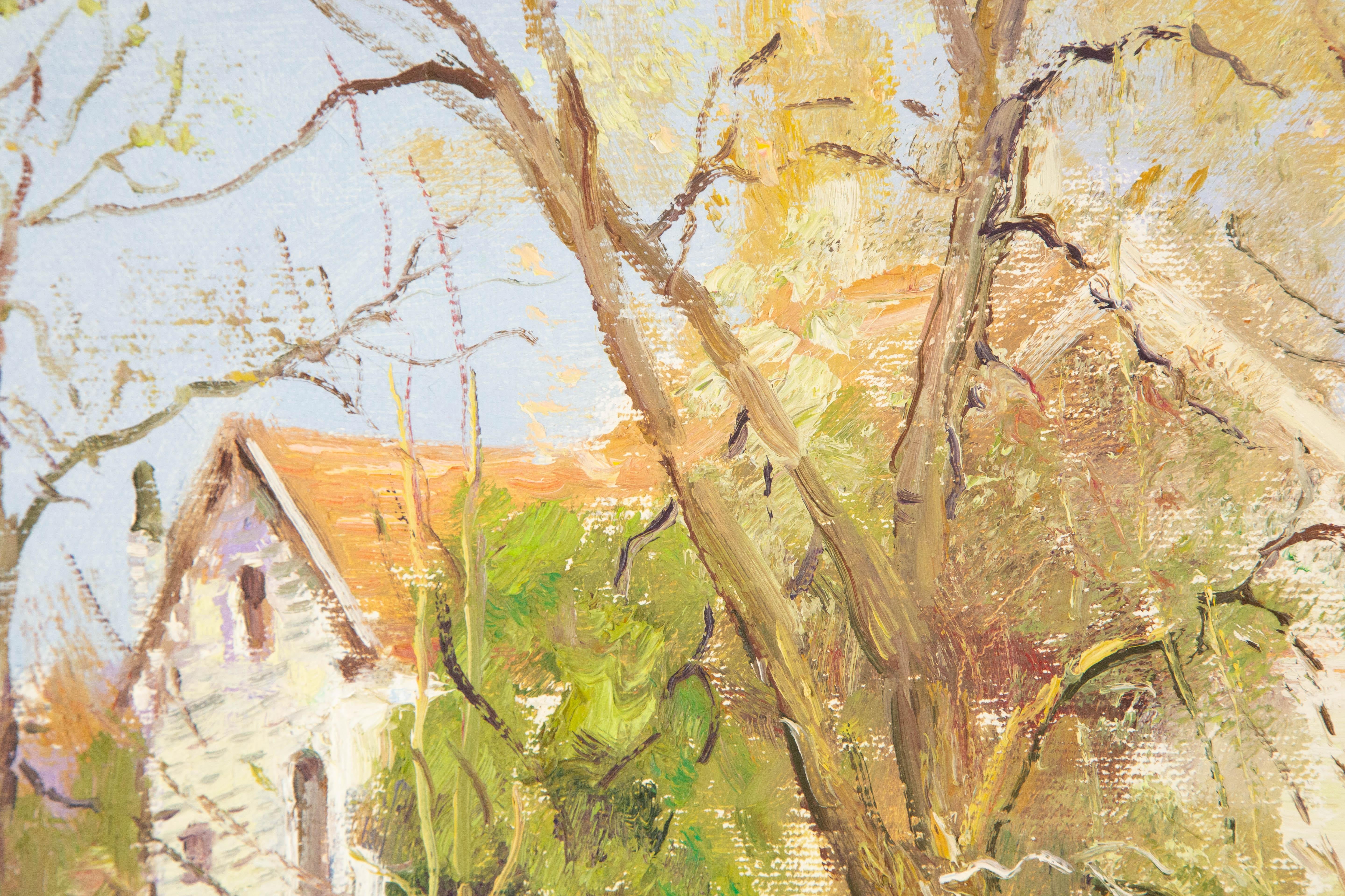 Li Zhao Landscape Original Oil On Canvas 