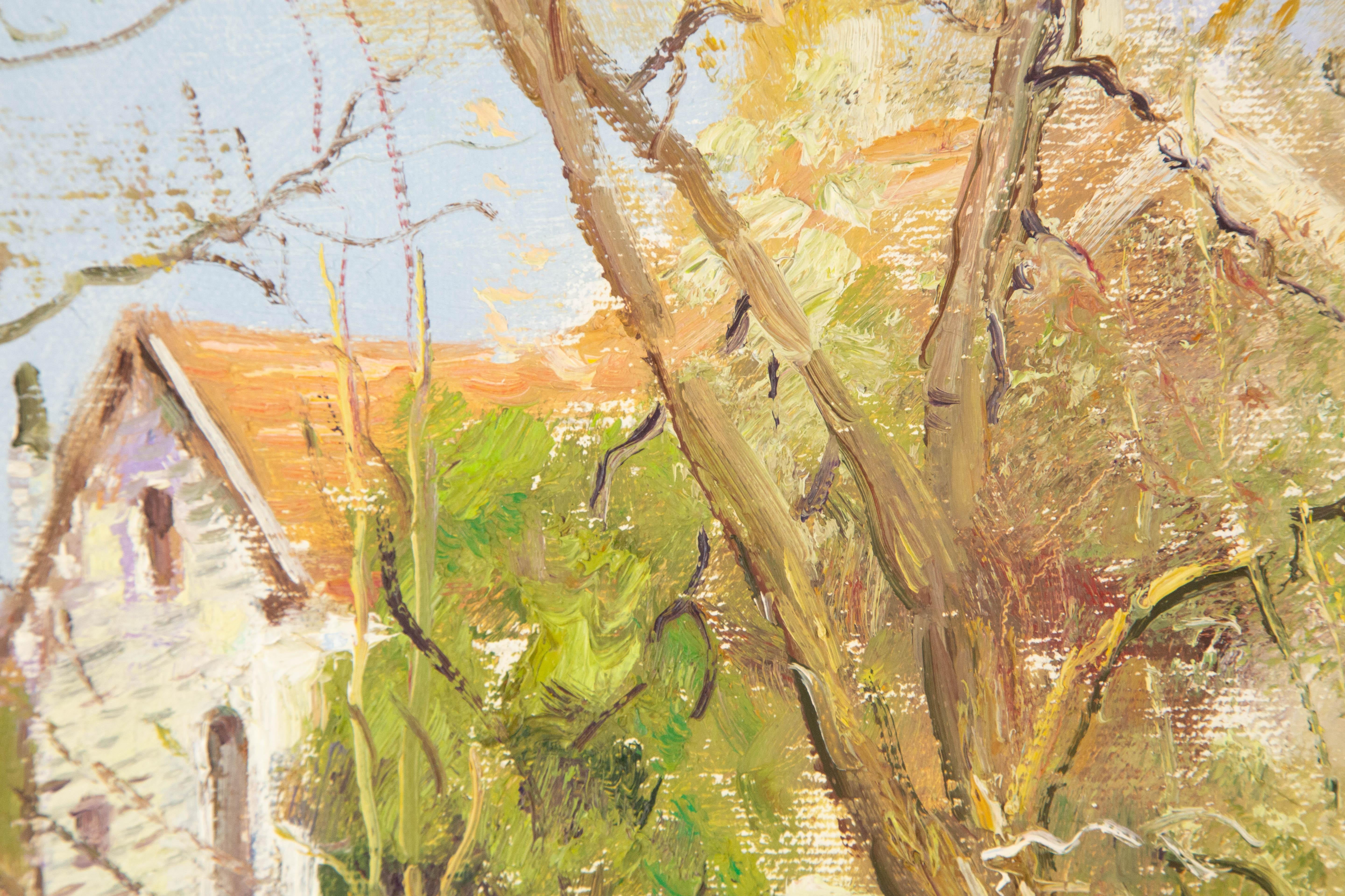 Li Zhao Landscape Original Oil On Canvas 