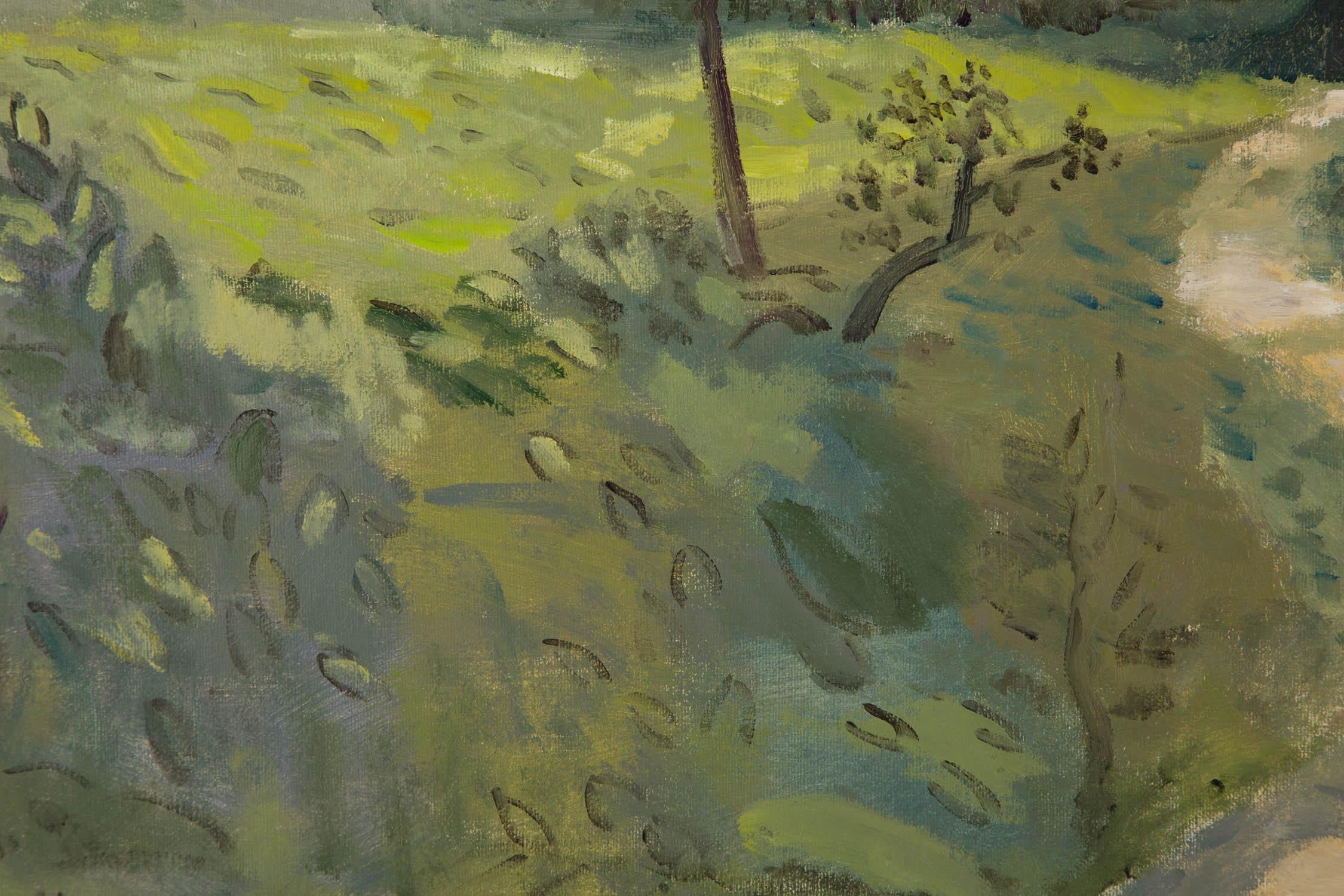 Li Zhu Olio su tela originale impressionista 