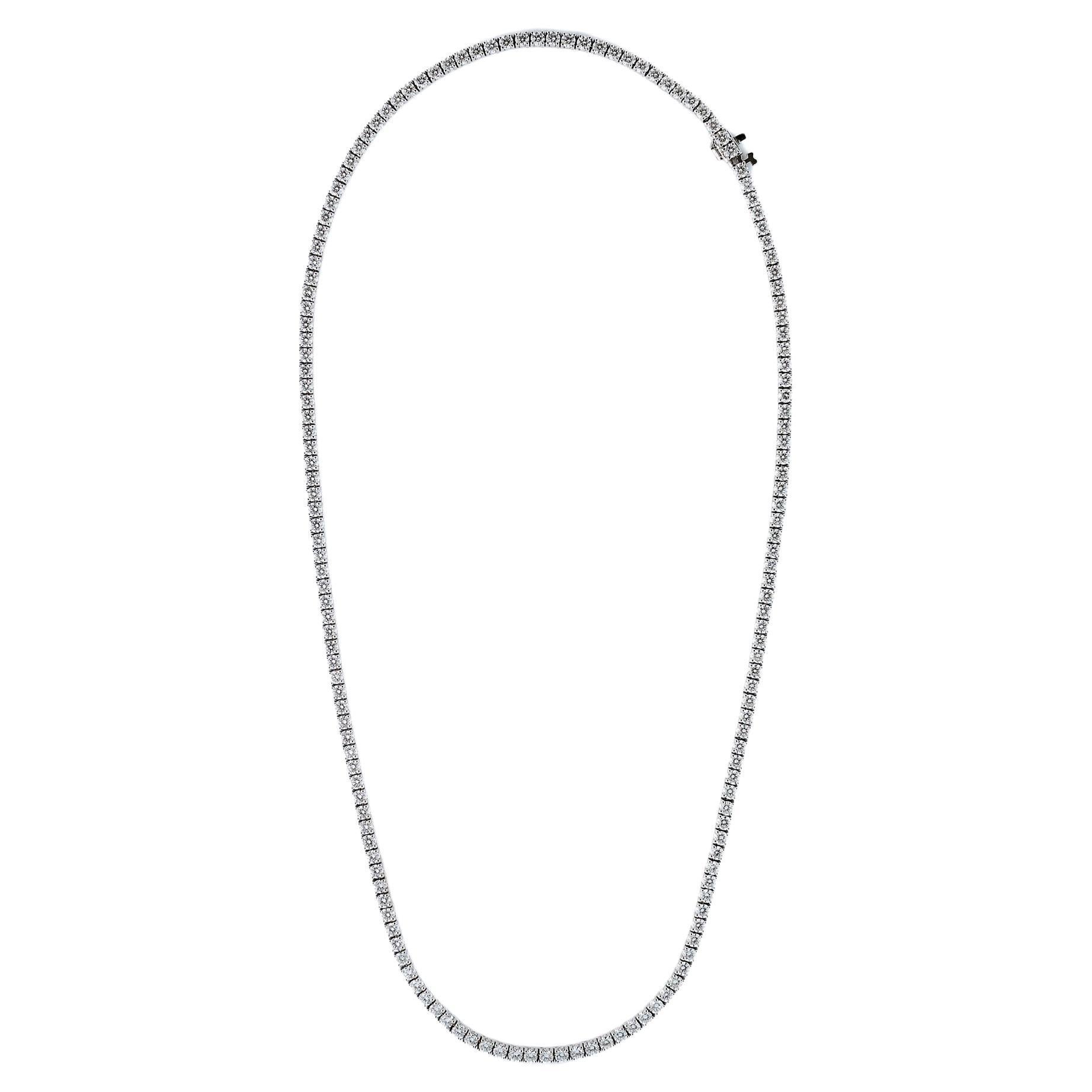 Lia 15.5 Carat Diamond Tennis Necklace