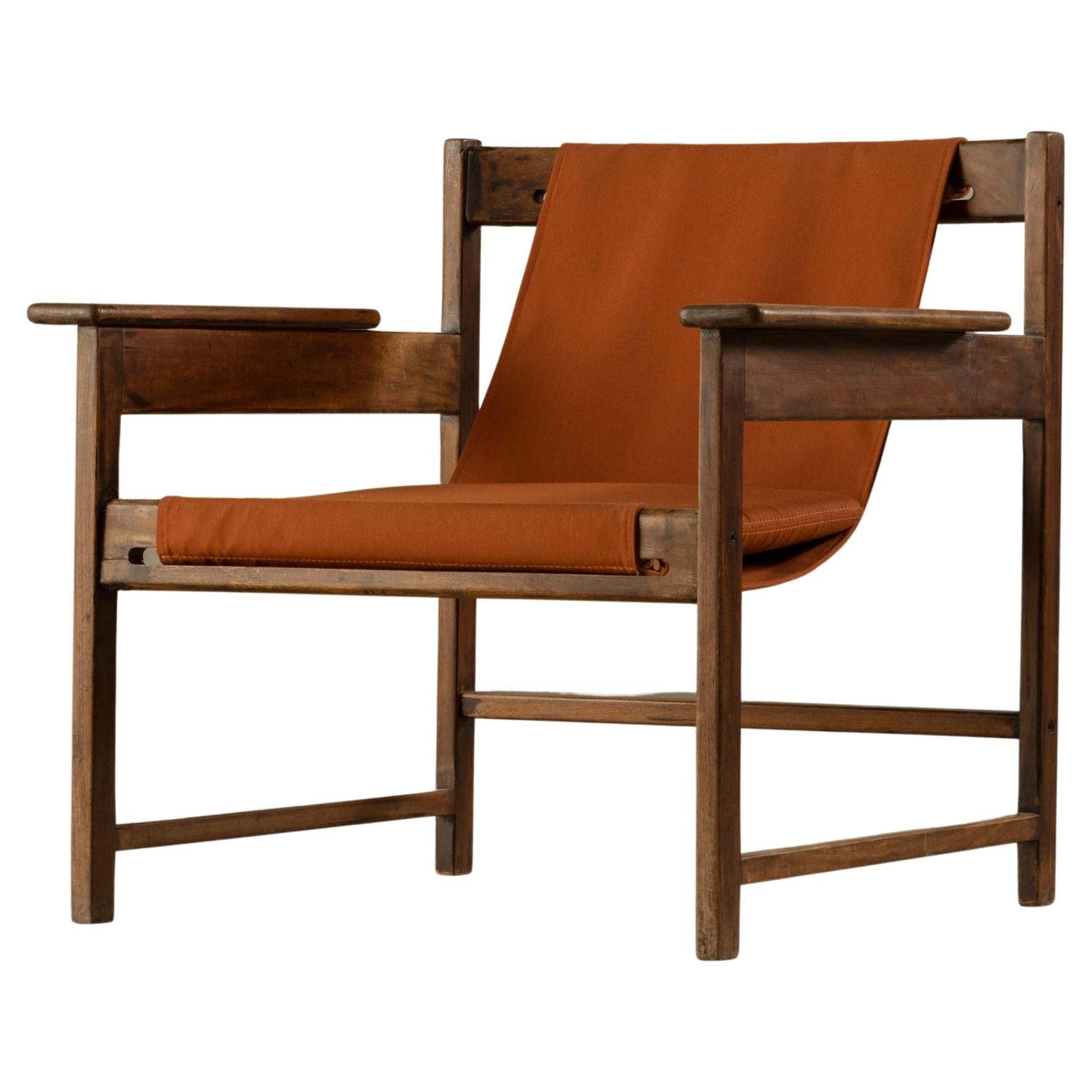 Mid-Century "Lia" Armchair by Sergio Rodrigues: Brazilian Hardwood Iconic Design For Sale