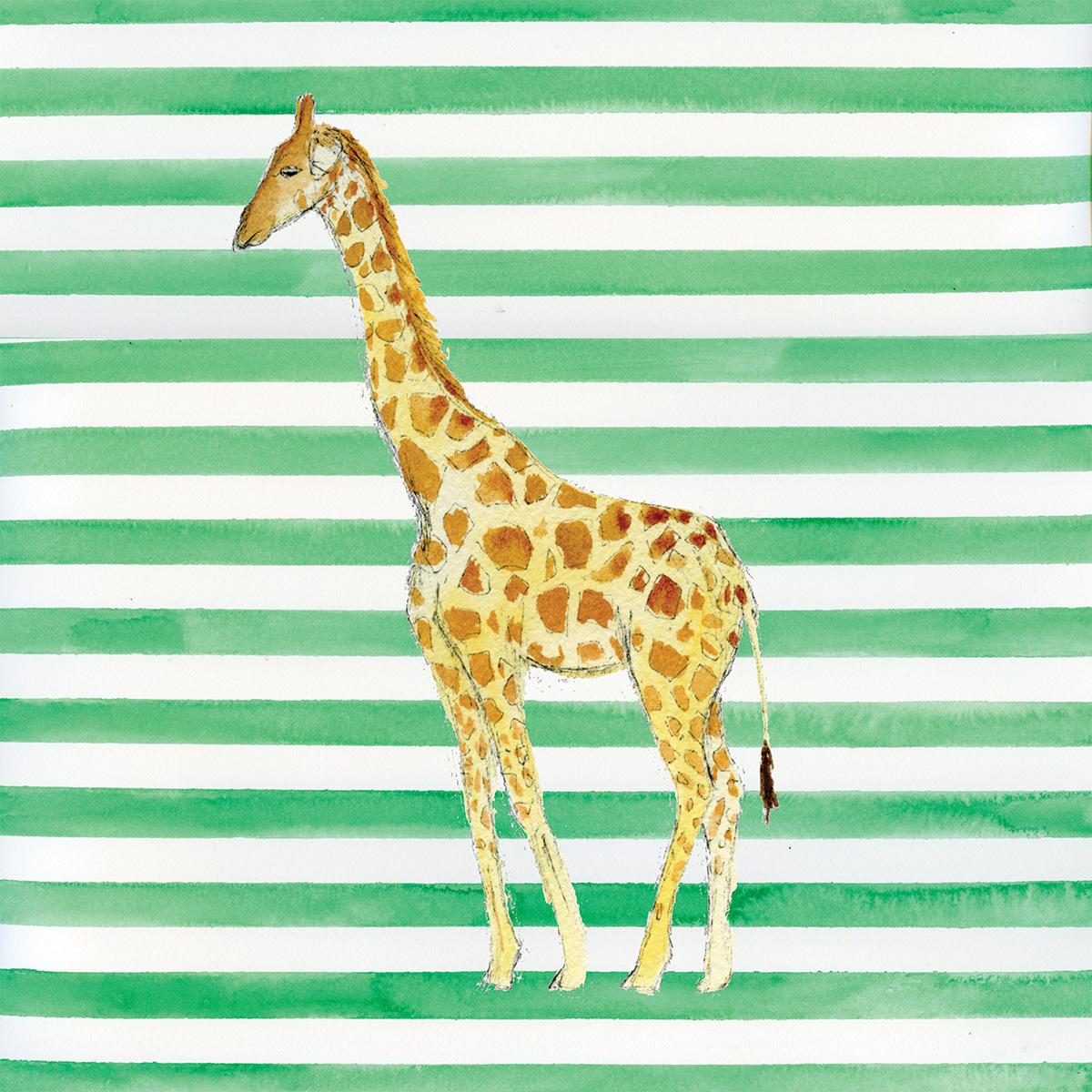 Lia Burke Libaire Still-Life Print – Giraffe