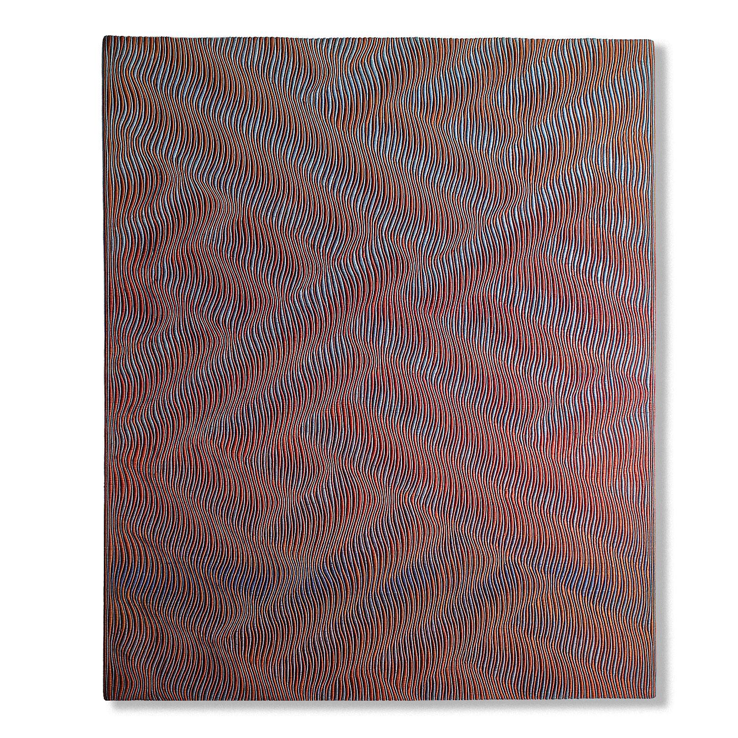 Gewebte Form, Lia Cook, Abstrakte Mixed-Media-Textilien-Wandbehang im Angebot 2
