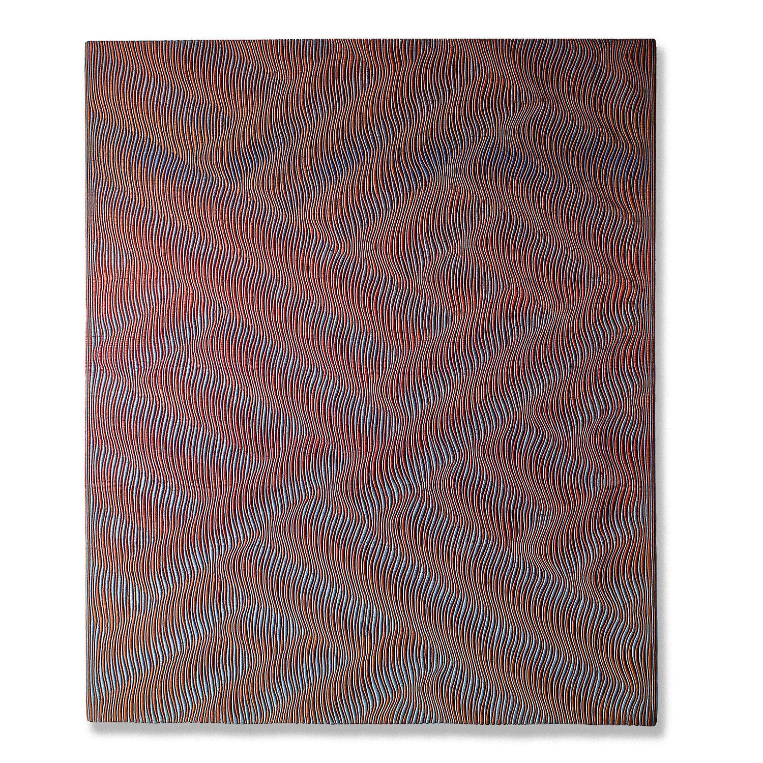Gewebte Form, Lia Cook, Abstrakte Mixed-Media-Textilien-Wandbehang im Angebot 3
