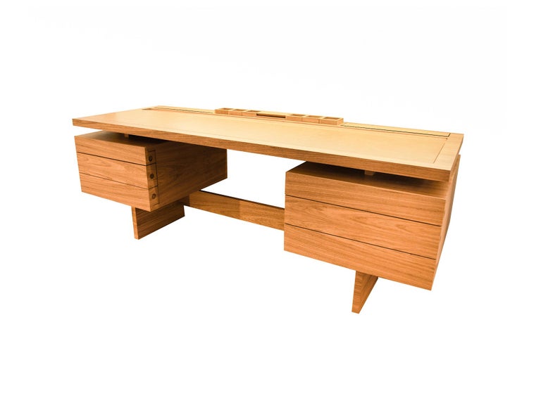 Contemporary Lia S Desk Freijo Wood For Sale