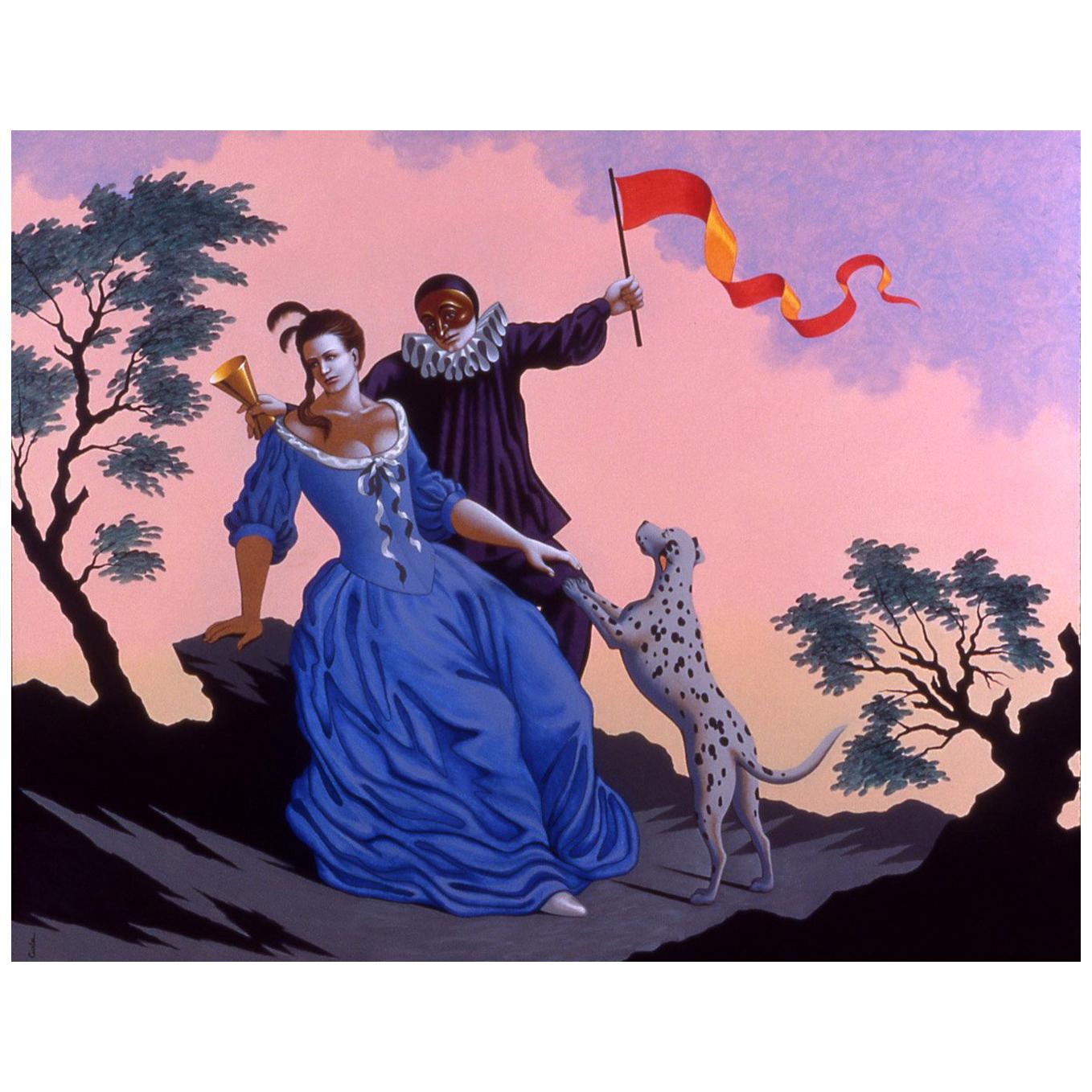 Liaisons VIII, peinture originale de Lynn Curlee en vente