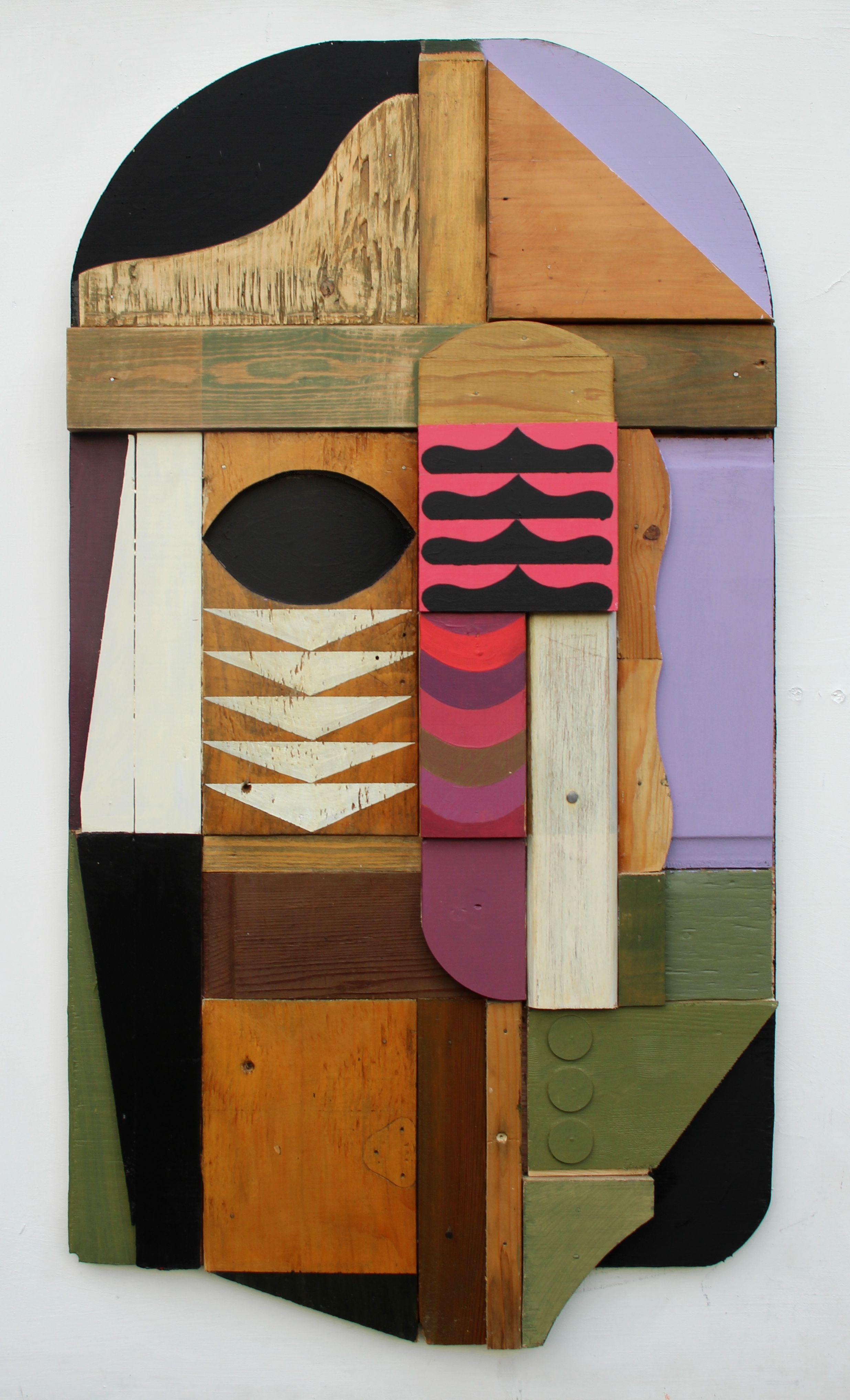 Liam Hennessy Abstract Painting - Excavation, Painting, Acrylic on Wood Panel