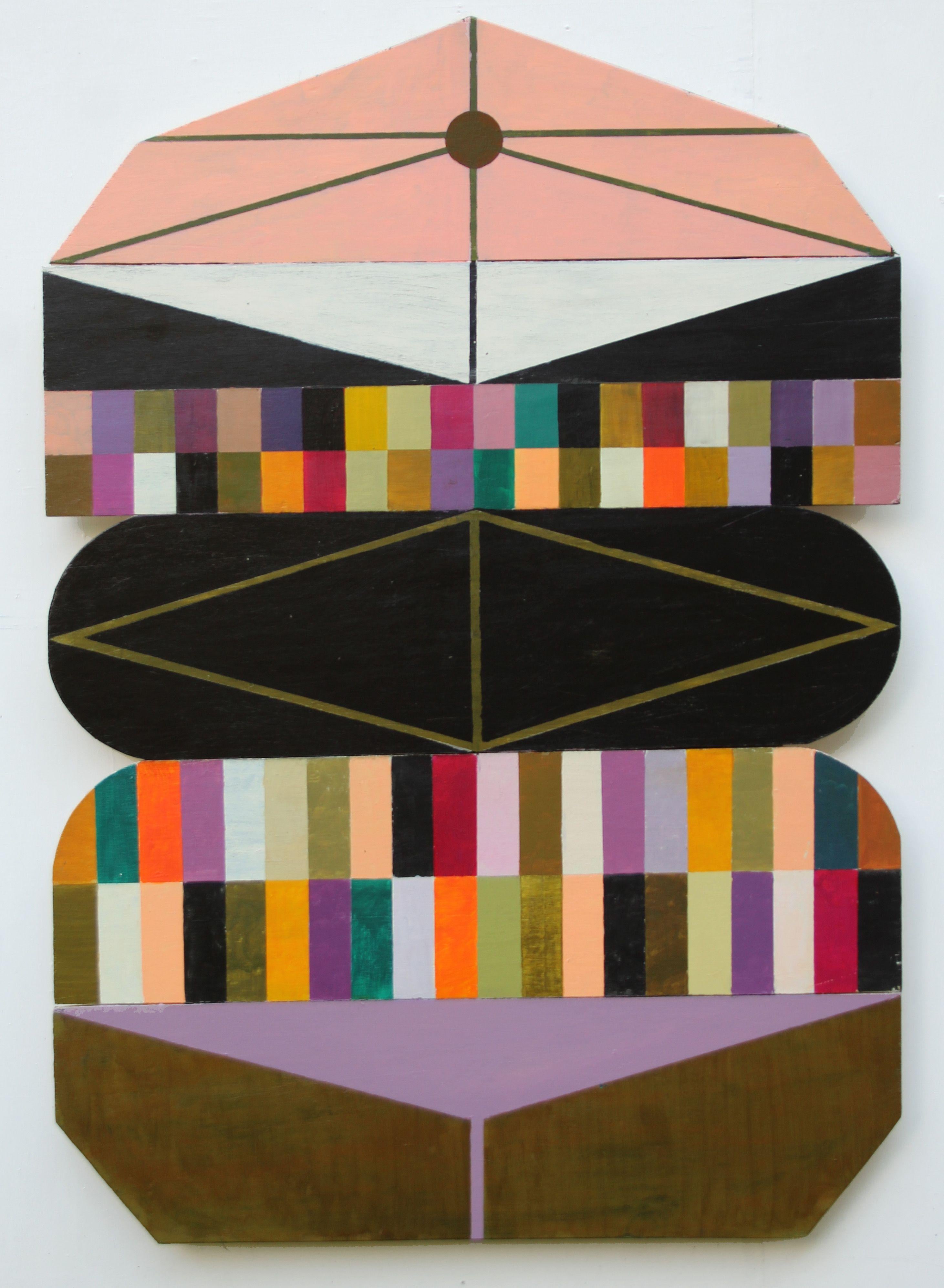 Liam Hennessy Abstract Painting - Integration, Painting, Acrylic on Wood Panel
