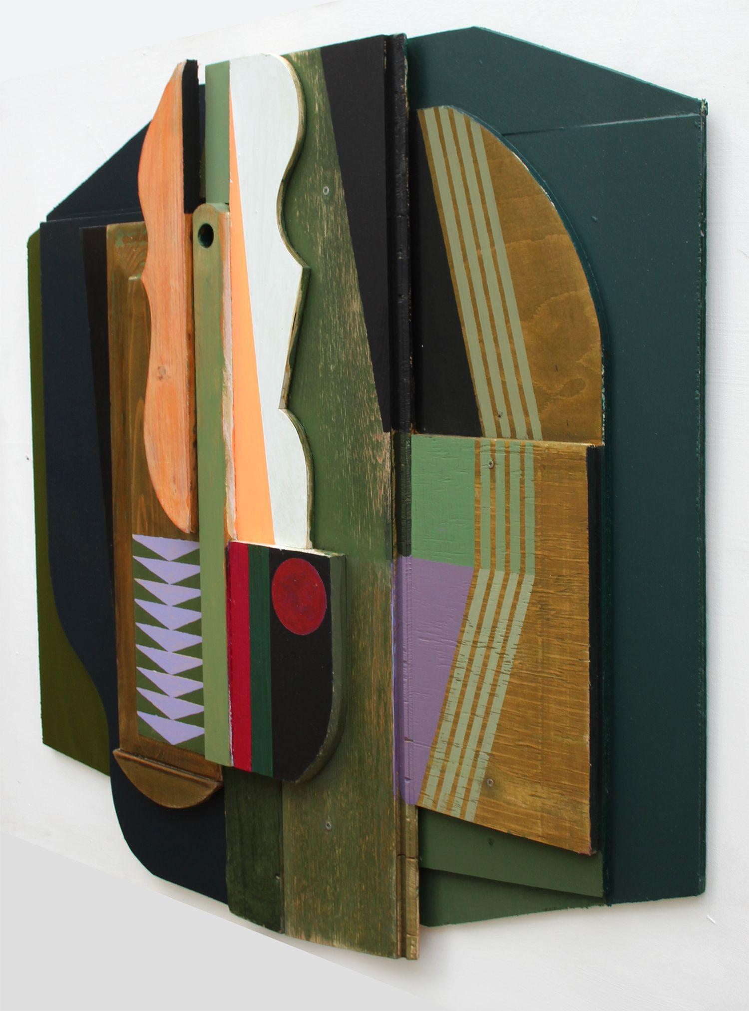 Poetica strutturata, Pittura, Acrilico su pannello di Wood - Painting di Liam Hennessy