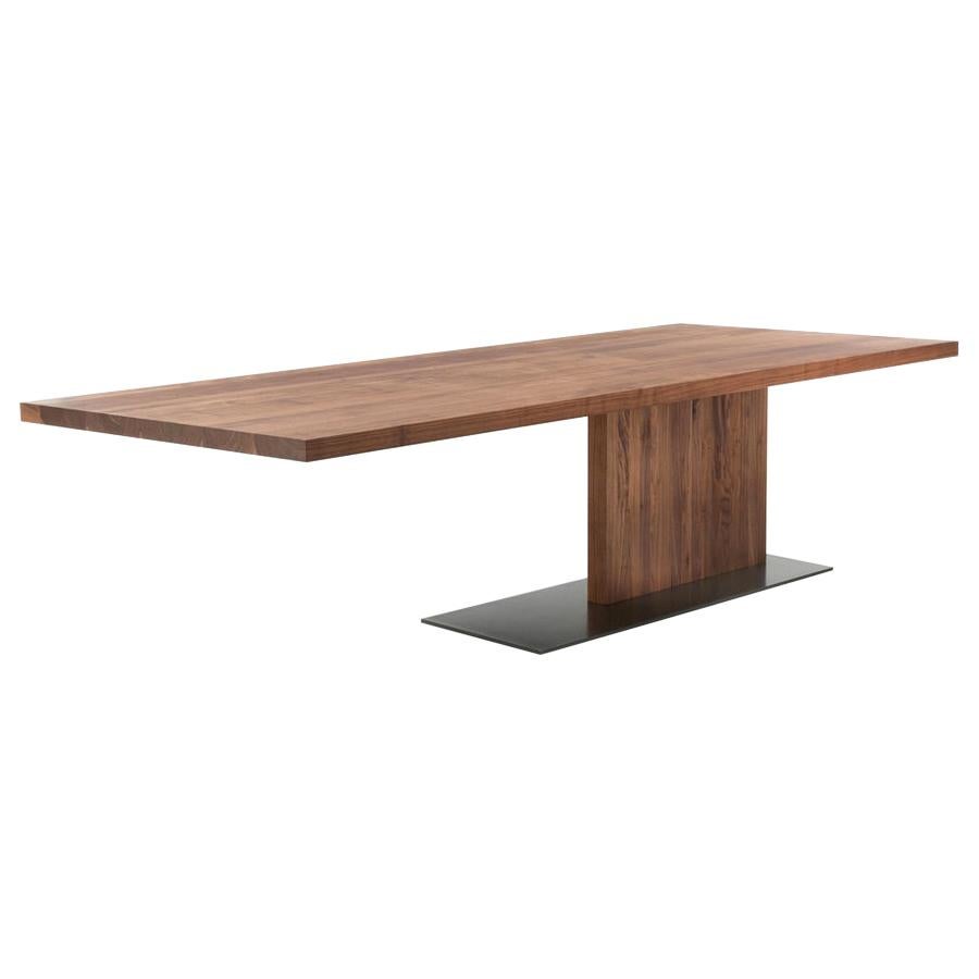 Table à manger en bois Liam:: conçu par C.R. & S:: fabriqué en Italie