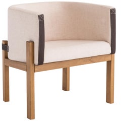 Liame Armchair, Contemporary Style, Wooden Brazilian Feet