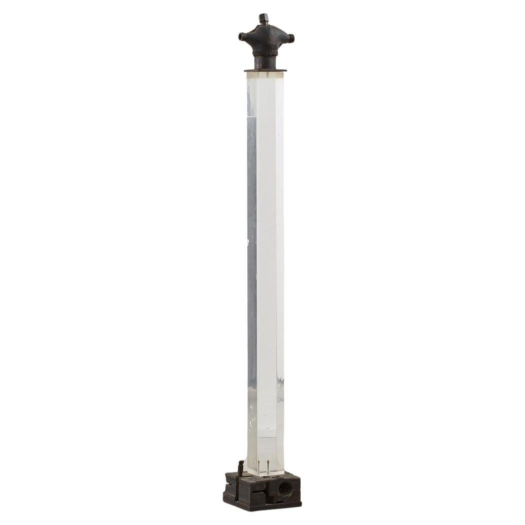 Liana Vassalou 'Untitled' bronze sculpture on an acrylic pedestal - Greece, 1991