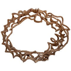 Liana Vine Organic Sculpture in Open Ring Shape, from Thailand, Contemporary