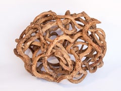 Liana Vine Bio-Skulptur in Eiform:: aus Thailand