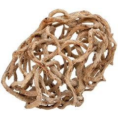 Liana Vine Organic Sculpture in Ovoid Shape, from Thailand