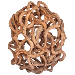 Liana Vine Organic Sculpture in Ovoid Shape, from Thailand