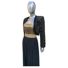 Liancarlo für Saks Fifth Avenue Vintage Abend Jumpsuit und Jacke Set Größe 8