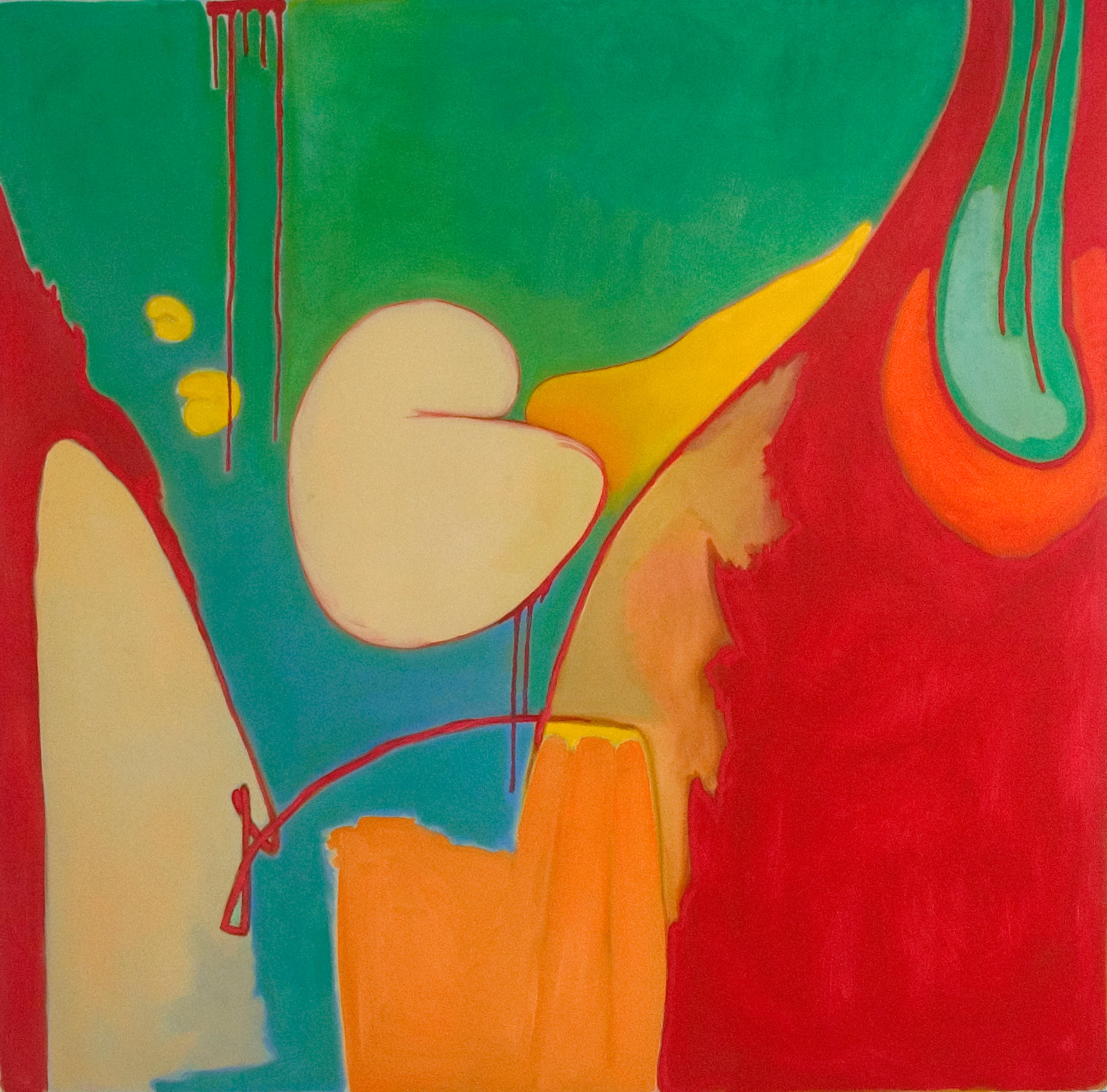 Liane Ricci Abstract Painting - Regrets, I've Had a Few
