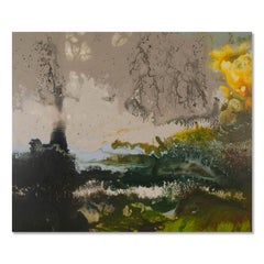 Lianfang Zhu Abstract Original Oil On Canvas "Spring View 2"