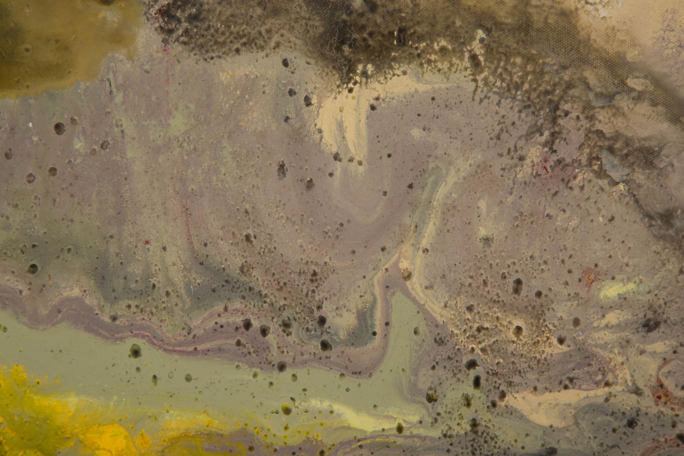 Huile sur toile abstraite originale de Lianfang Zhu « Vue de printemps 1 ». en vente 3