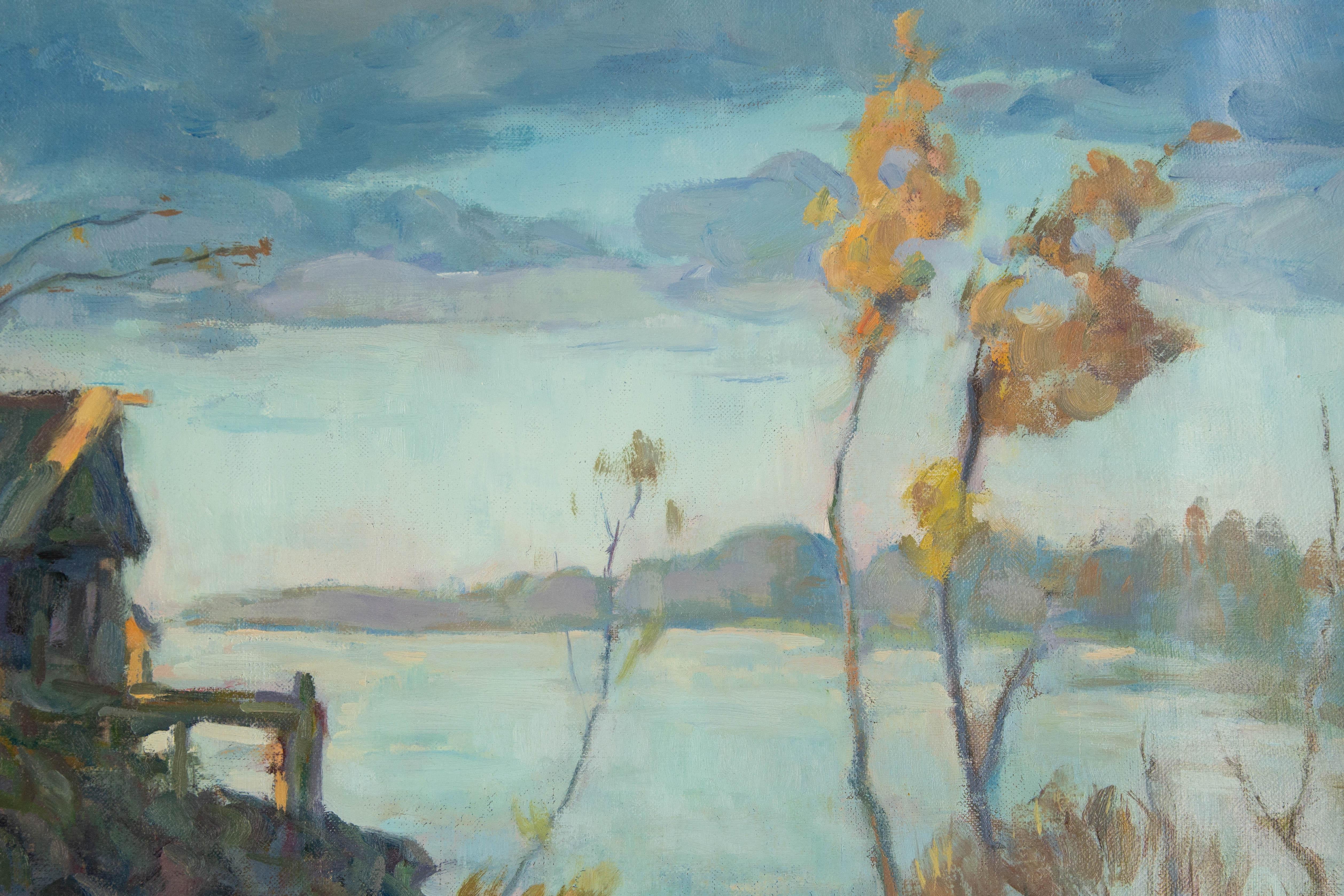 Liang Chen Paisaje Original Óleo Sobre Lienzo 