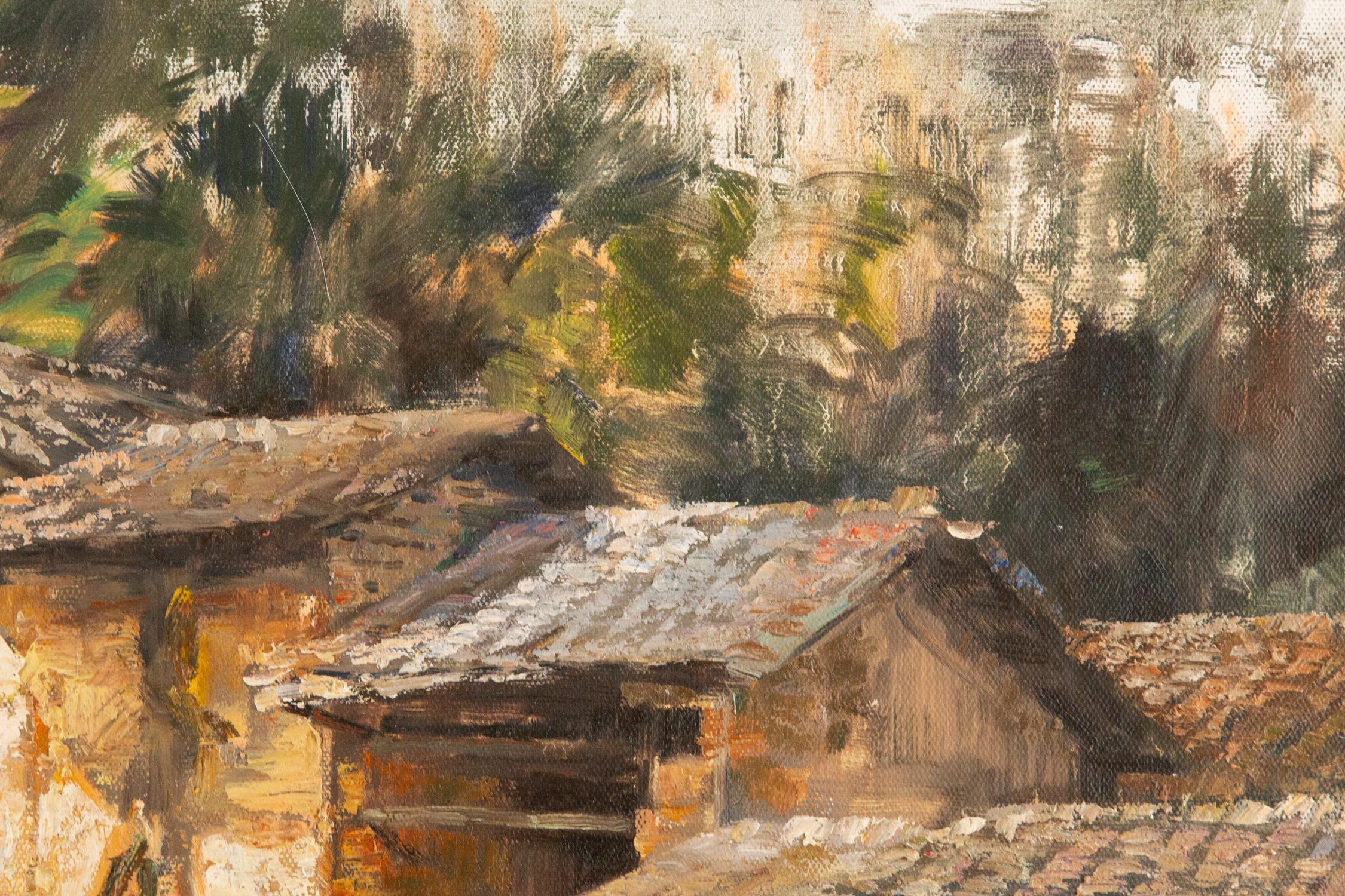 Liang Guiwen Impressionist Original Oil On Canvas 