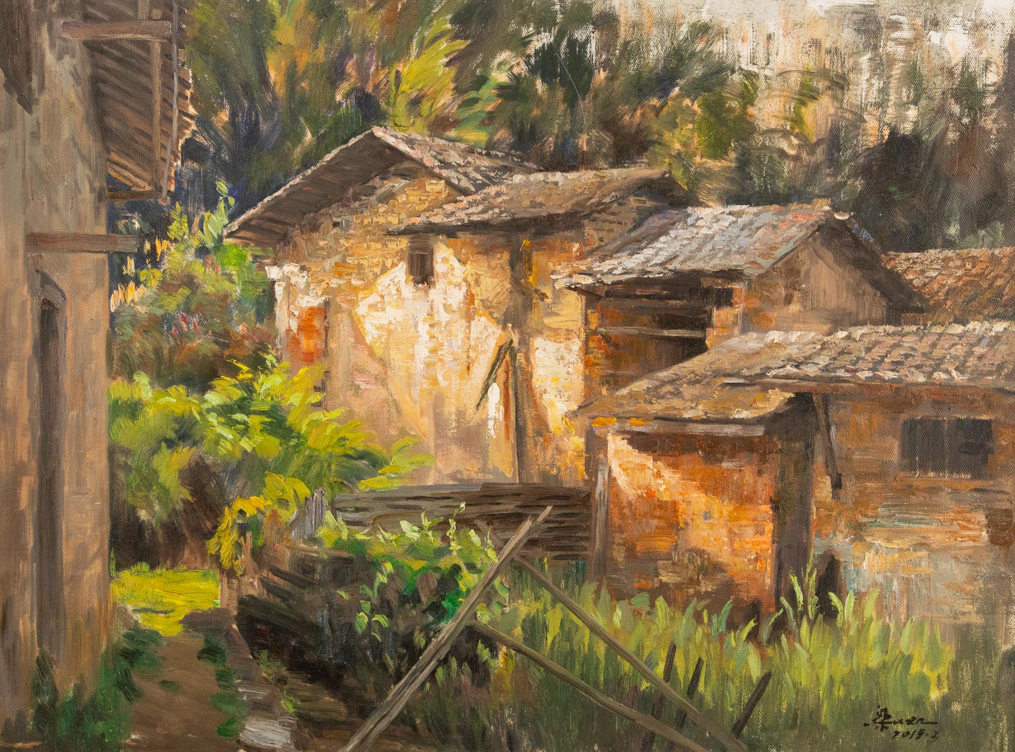 Title: Farmyard
Medium: Oil on canvas
Size: 23.5 x 31.25 inches
Frame: Framing options available!
Condition: The painting appears to be in excellent condition.
Note: This painting is unstretched
Year: 2015
Artist: Liang Guiwen
Signature: