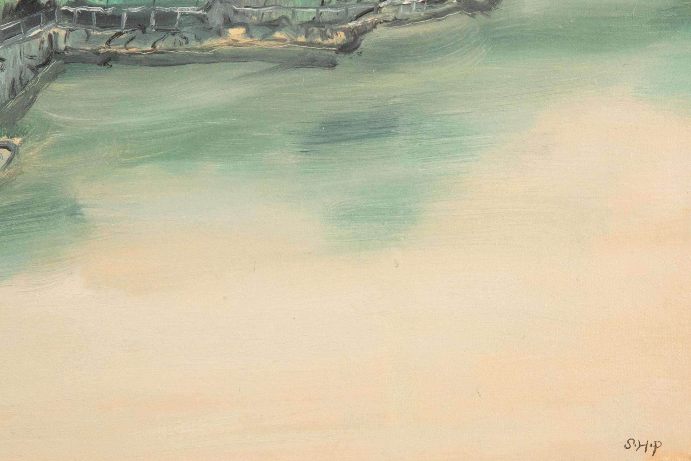 Impressionistisches Original Ölgemälde auf Leinwand „Vacation To Park“ von Liang Shanquan, Liang Shanquan im Angebot 5