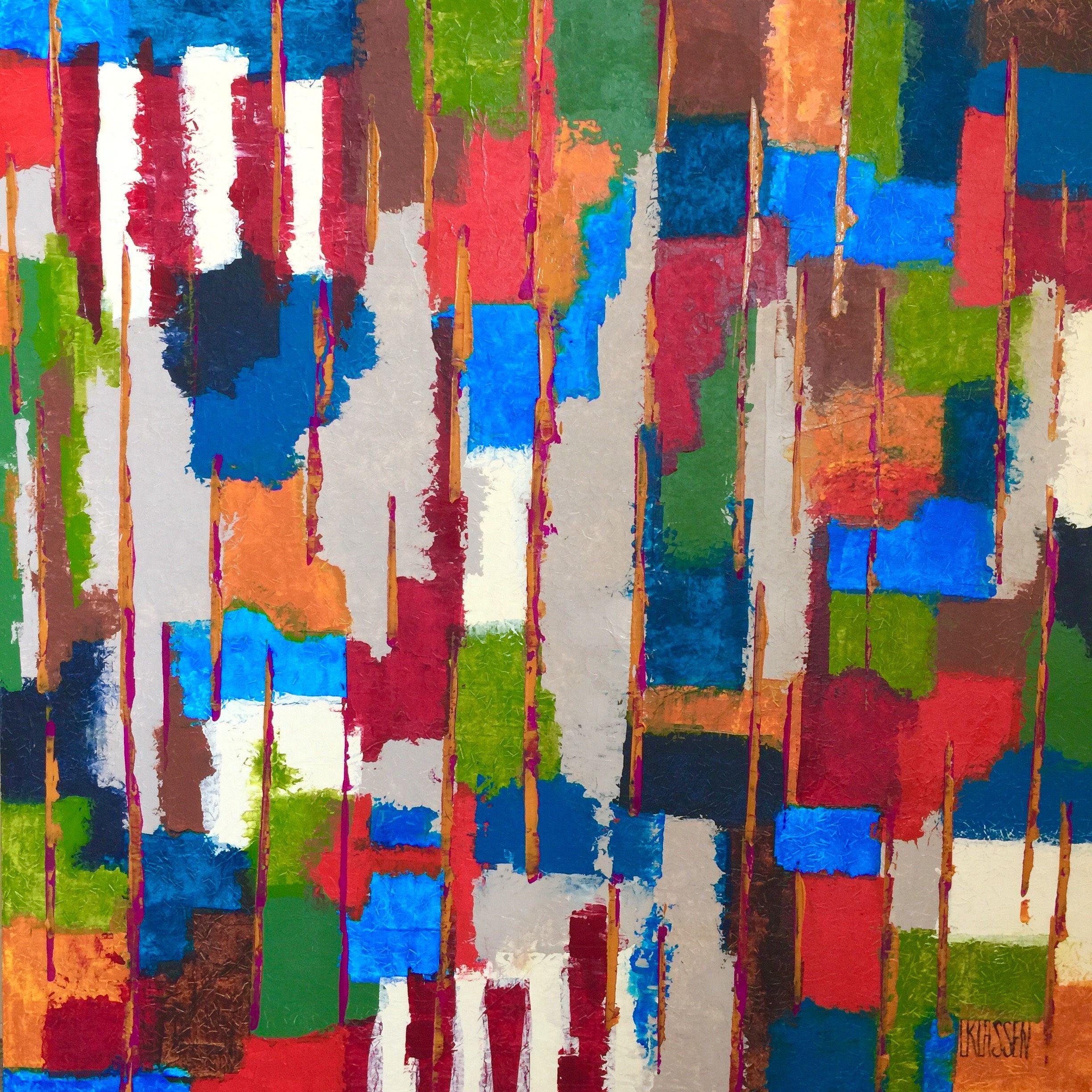 Córdoba (Serie Nuestra Ciudad), Técnica mixta sobre lienzo - Mixed Media Art de Lianna Klassen