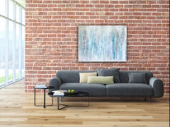 Tempesta di ghiaccio, tecnica mista su tela