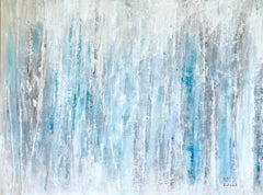 Tormenta de hielo, Técnica mixta sobre lienzo