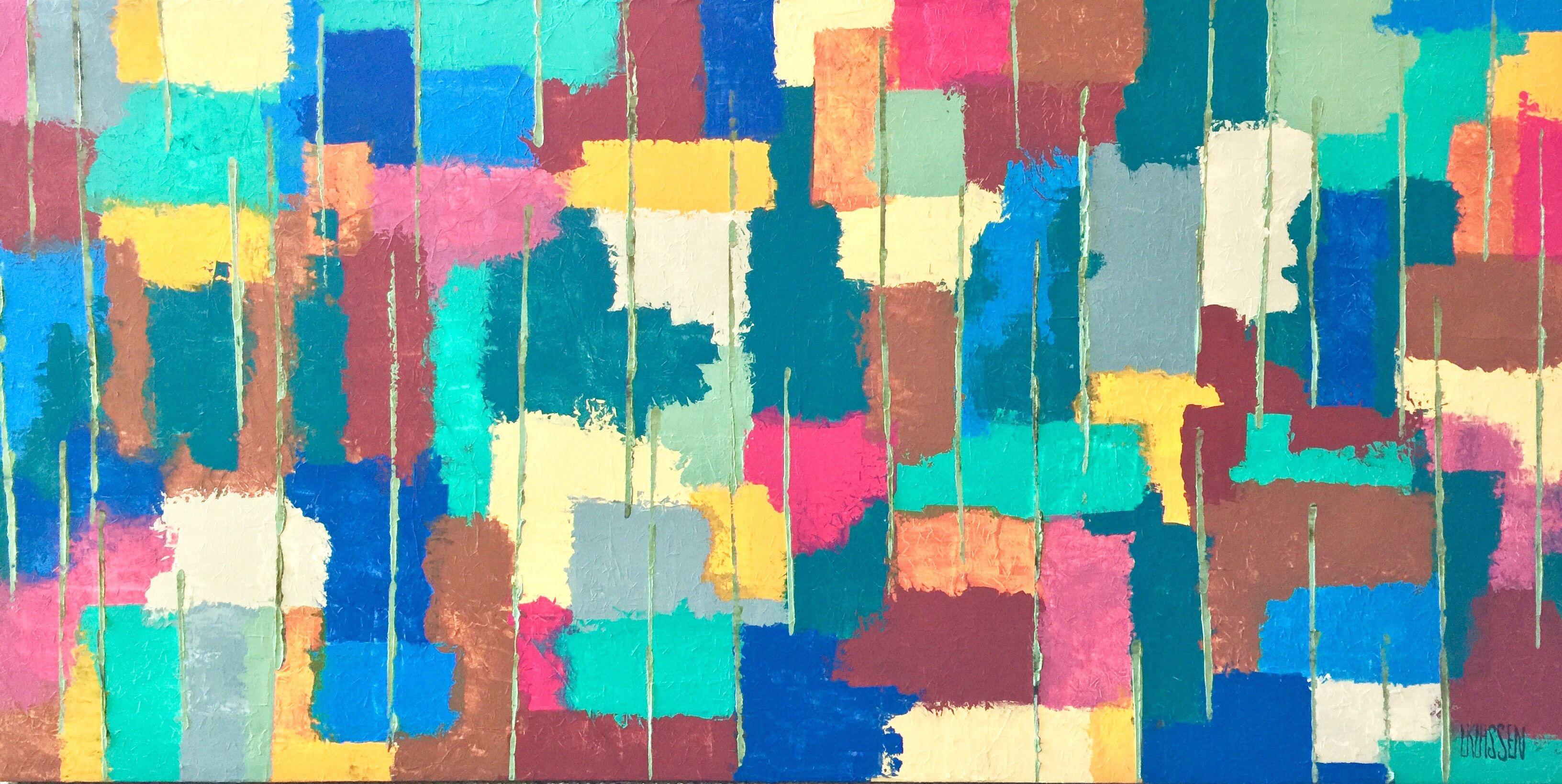 Venecia (Serie Nuestra Ciudad), Técnica mixta sobre lienzo - Mixed Media Art de Lianna Klassen