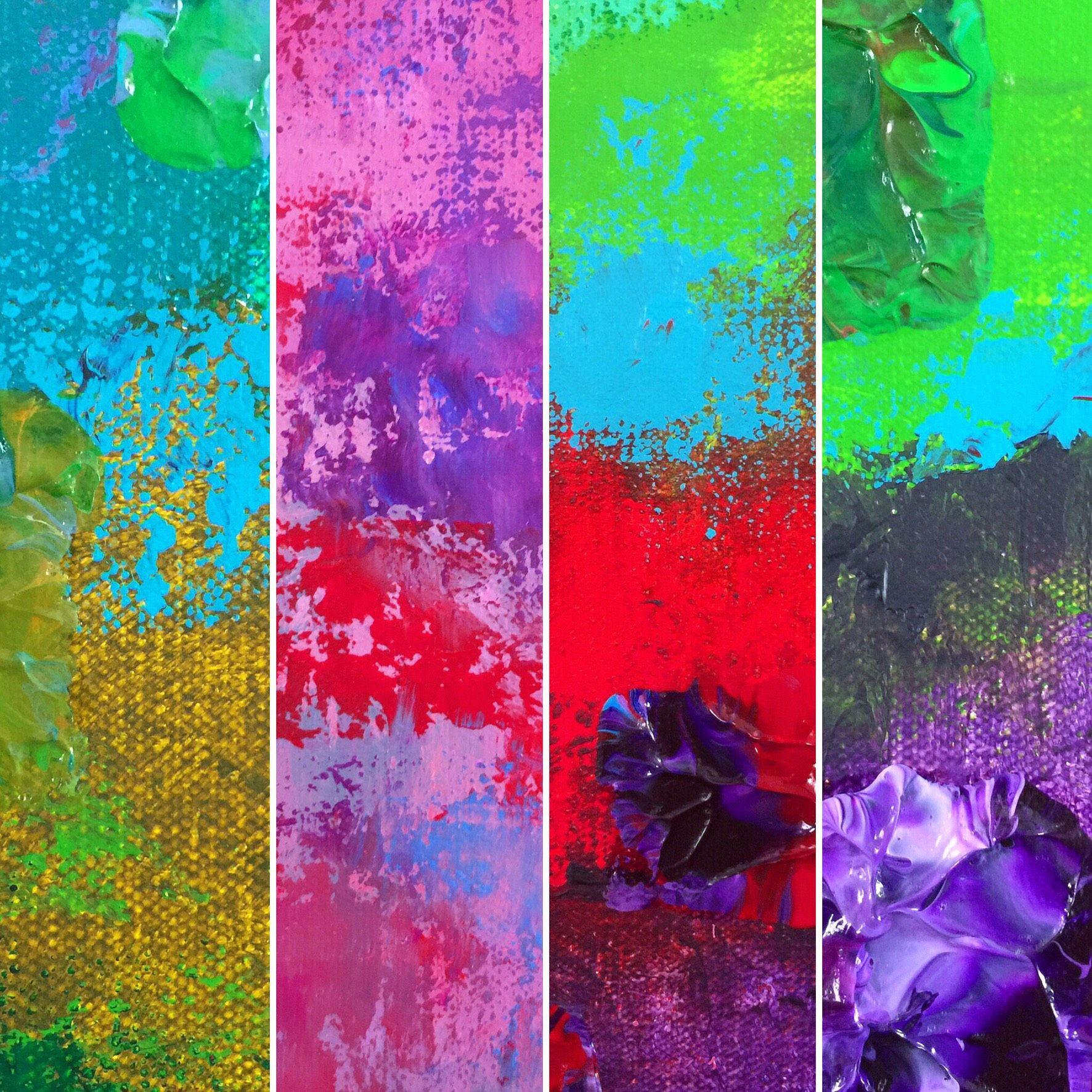 Creazione #3 (Serie Creazione), Pittura, Acrilico su tela - Painting di Lianna Klassen