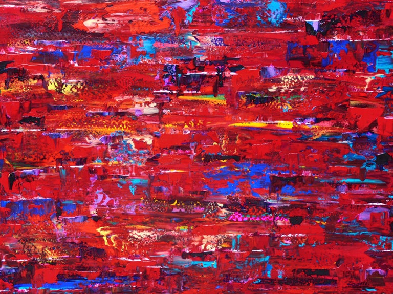 Lianna Klassen Flora's Secret, Painting, Acrylic on Canvas For Sale