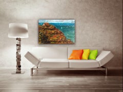 Monet's Seaside, Painting, Acrylic on Canvas