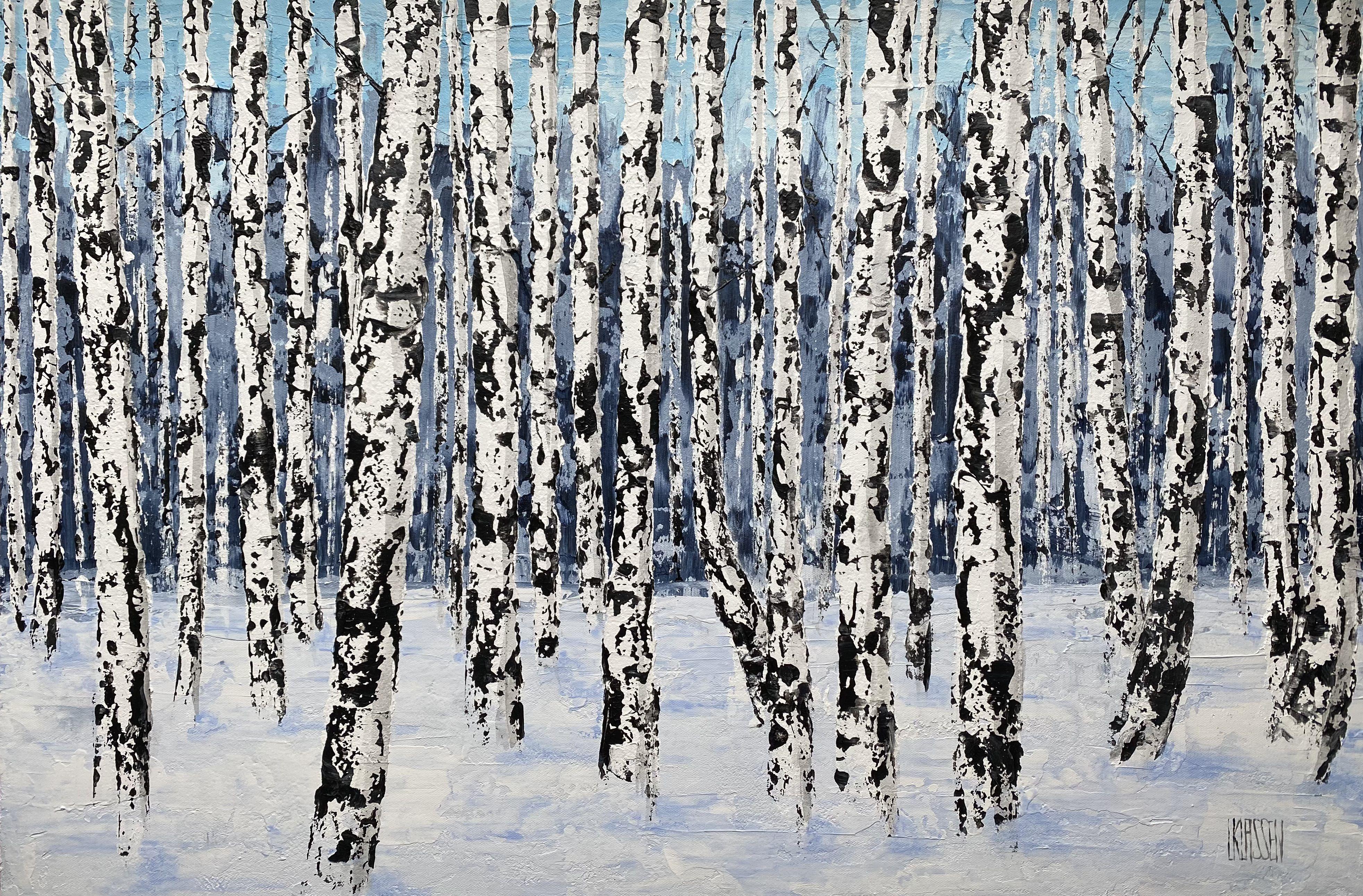 Solitär, Gemälde, Acryl auf Leinwand – Painting von Lianna Klassen