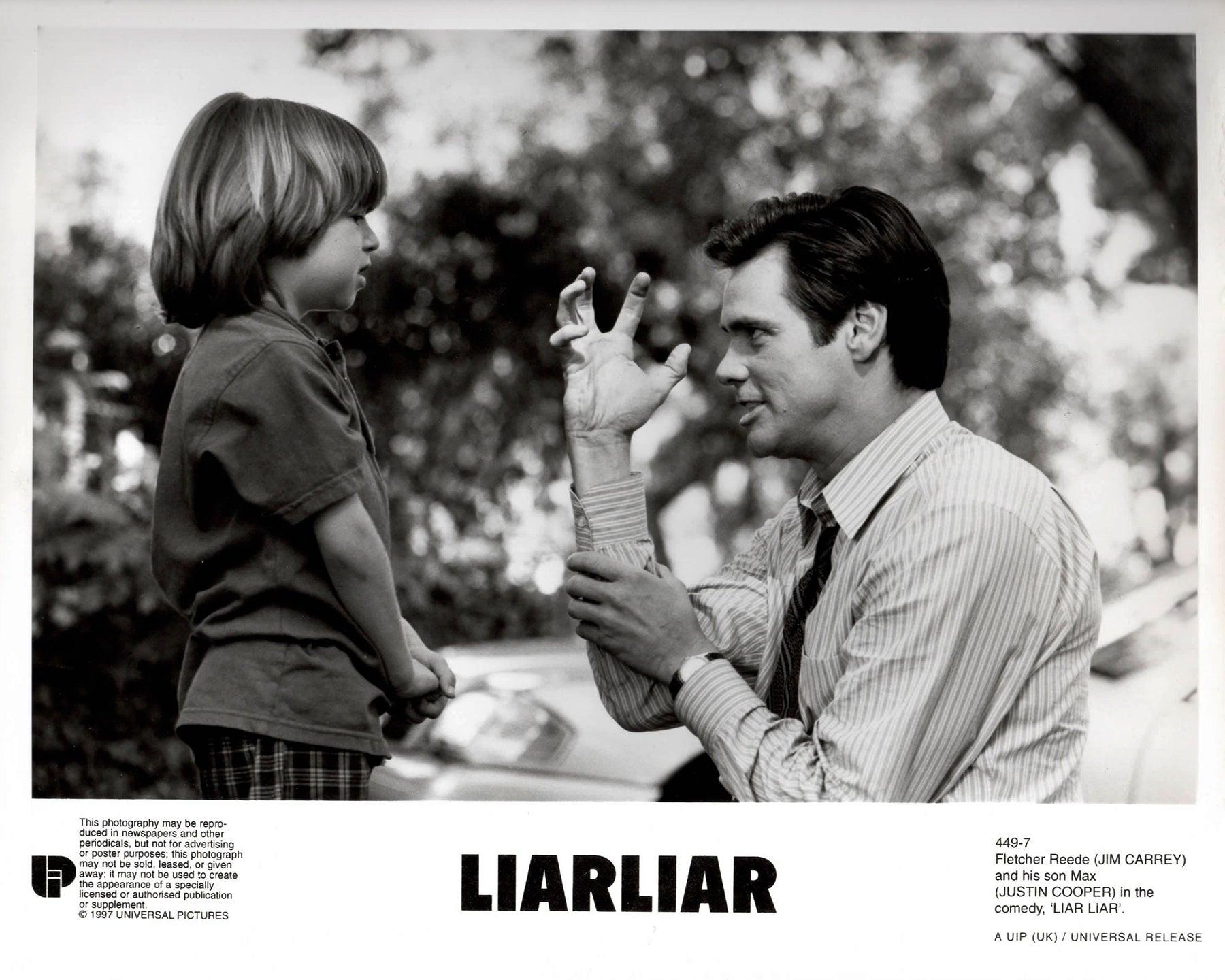 Papier Liar Liar 1997 Publicity Film Movie Press Still Framed en vente