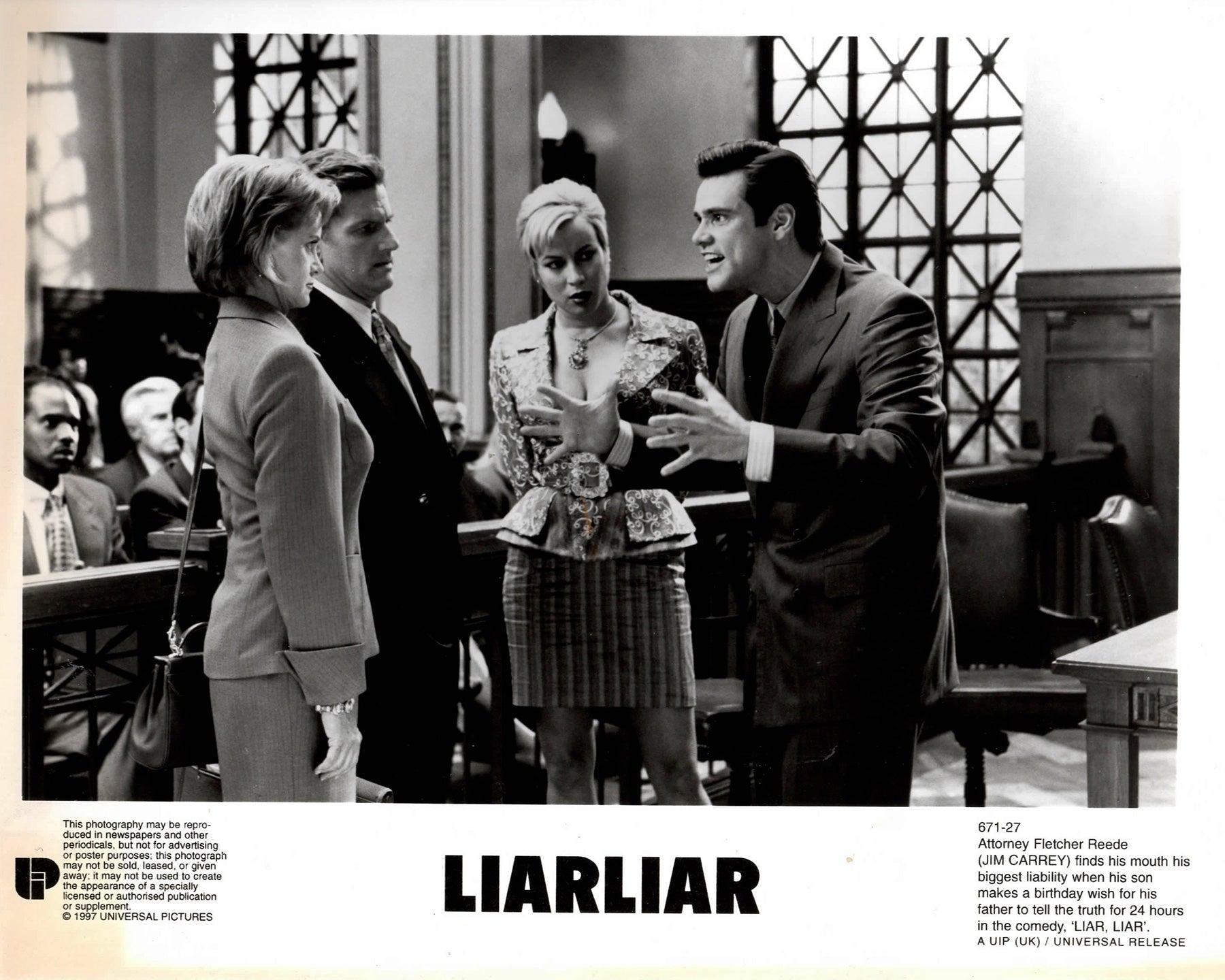 Papier Liar Liar 1997 Publicity Film Movie Press Still Framed en vente