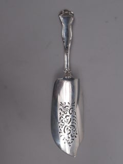 Lias English Victorian Georgian Shell & Thread Fish Serving Slice, 1838