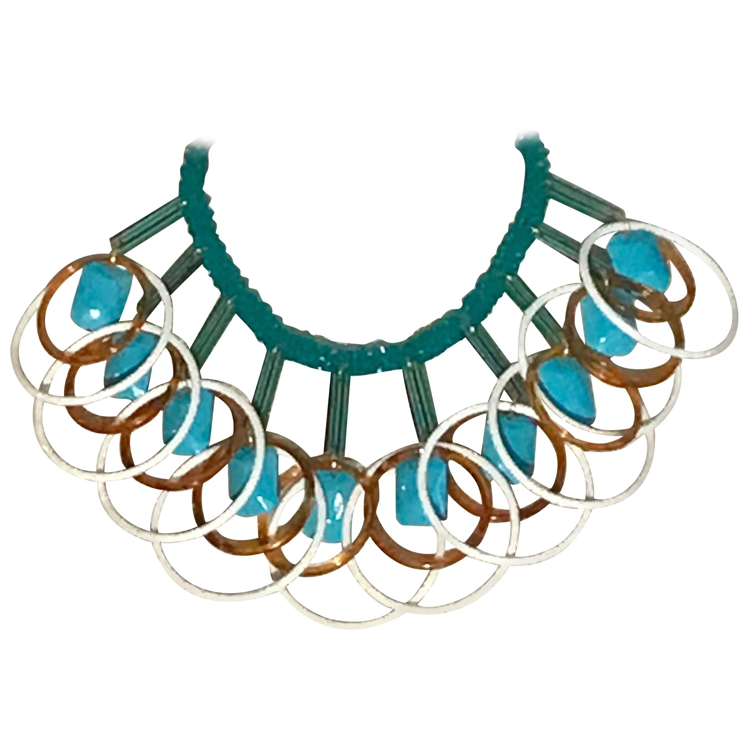 Liat Ginzburg Upcycled Vintage Statement Chandelier Necklace