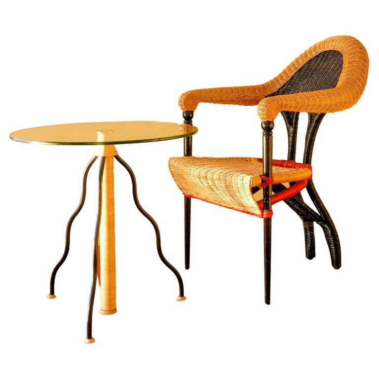 Liba Armchair and Table 1988 by Bořek Šípek for Driade For Sale at 1stDibs