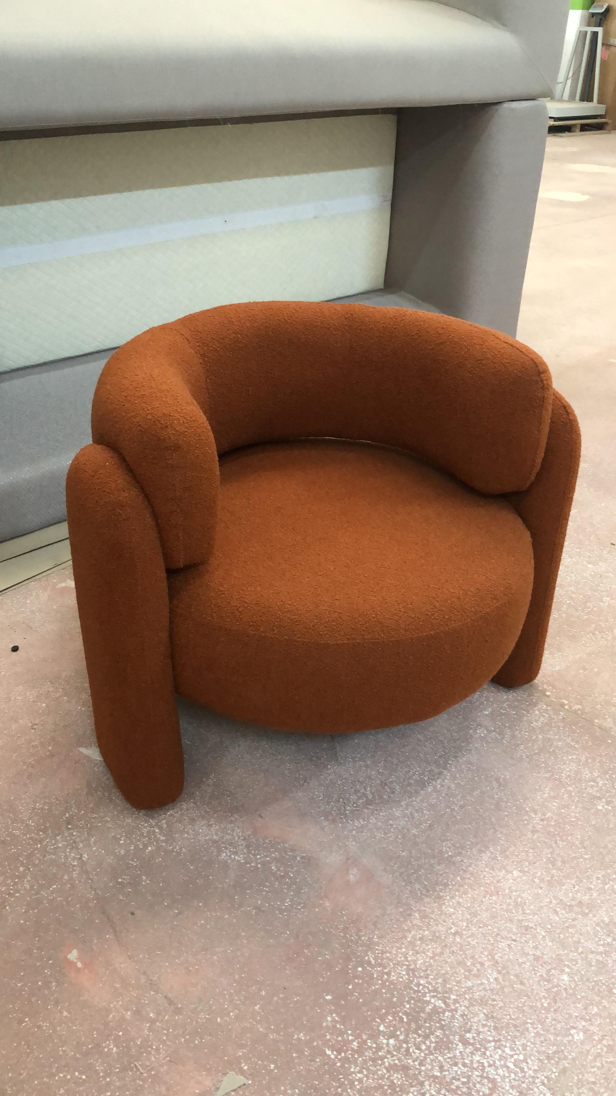 Sillón de terciopelo Liba, sillón cómodo, sofá a medida Tallado en venta