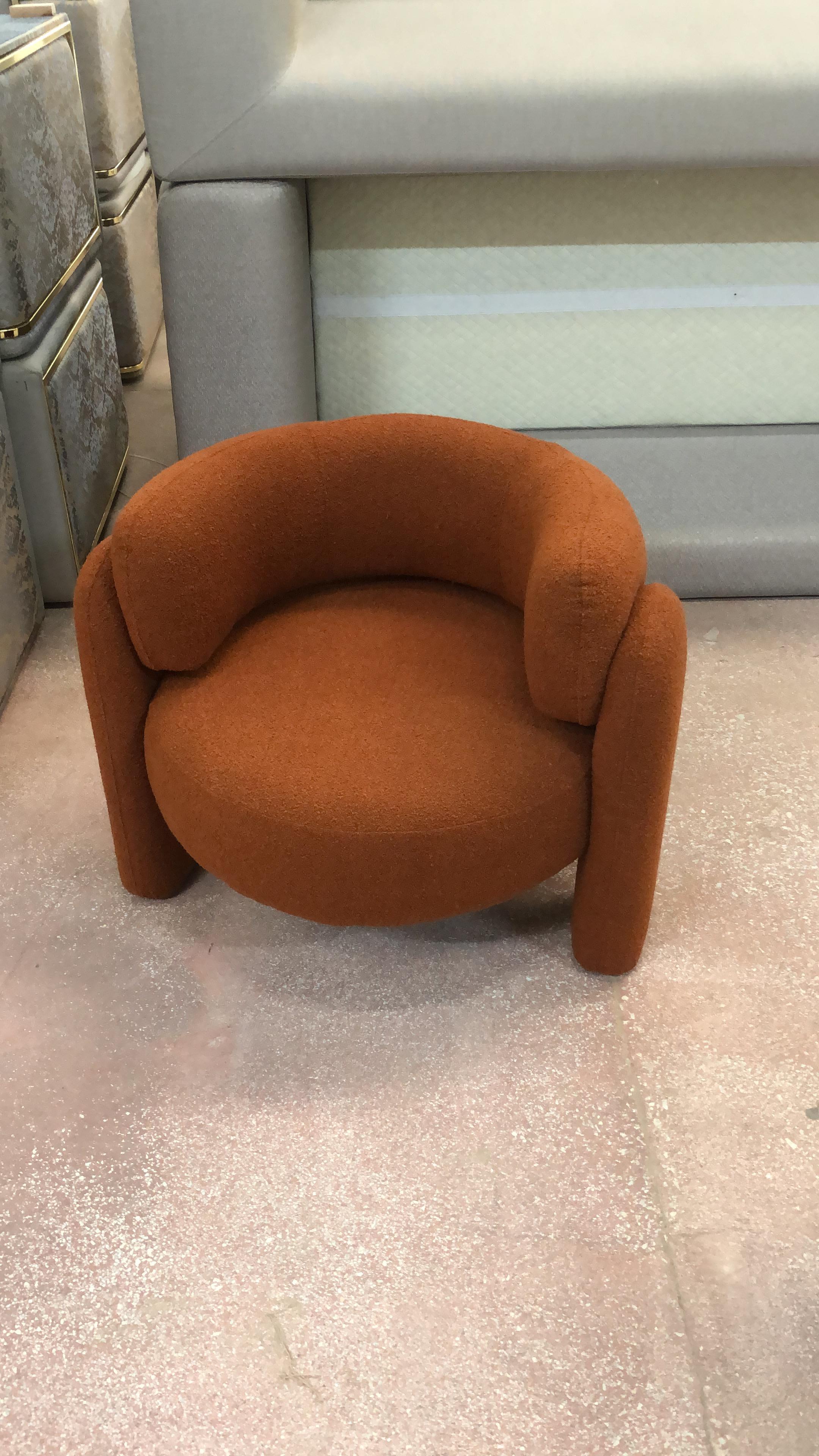 Sillón de terciopelo Liba, sillón cómodo, sofá a medida Siglo XXI y contemporáneo en venta