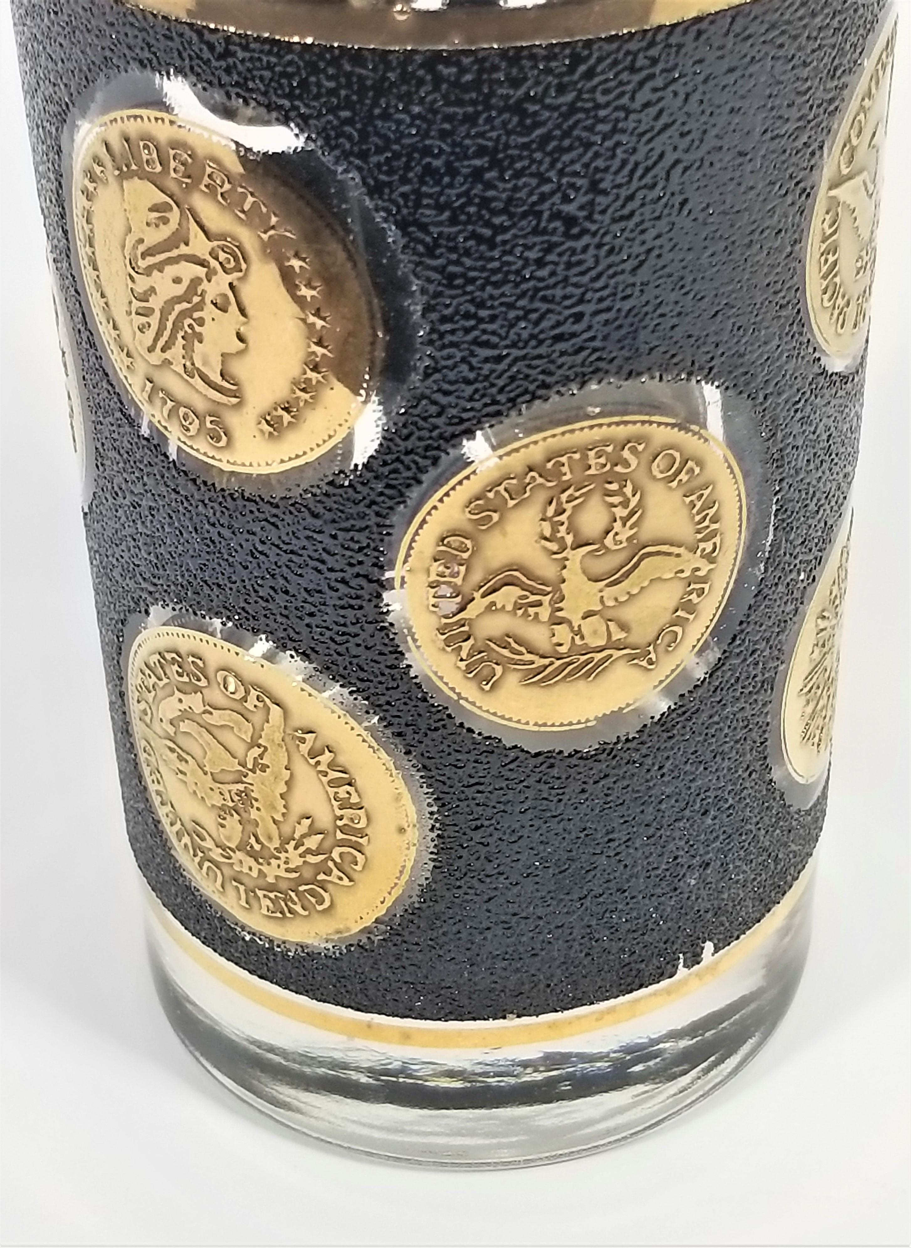 Libbey 22K Gold Glassware Barware Mid Century 1960s  For Sale 6