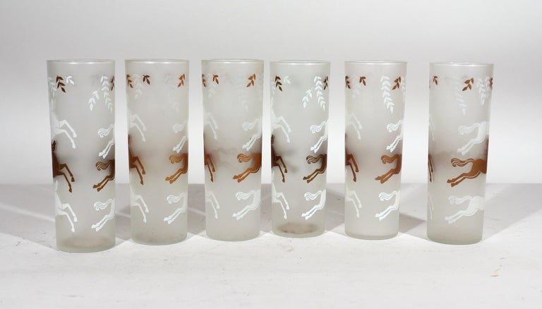 Libbey Tom Collins Glasses, Set of 4, Classic Cars, Straight Sided