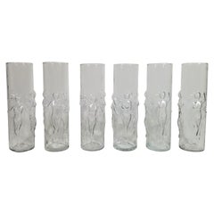 Libbey Figural 1960s Midcentury Glassware Barware Set of 6