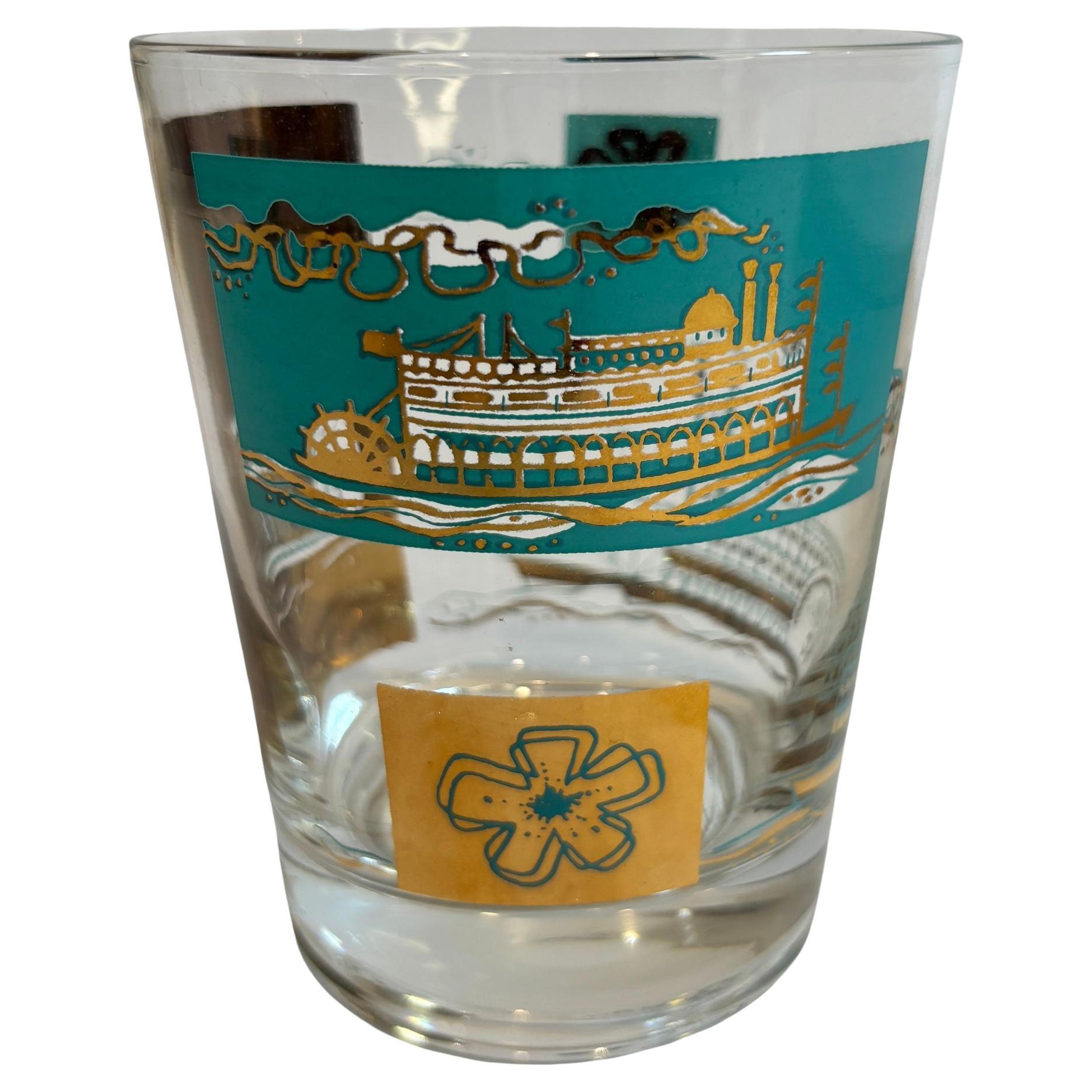 Libbey Glas Southern Comfort Steamboat Rocks Glas Vintage 1960er Jahre