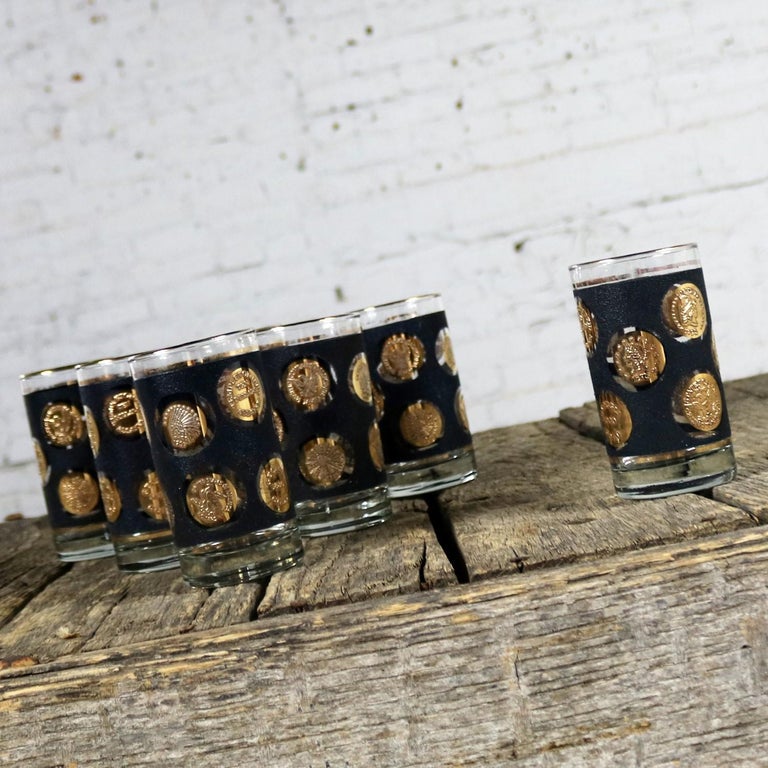 libbey gold coin glasses