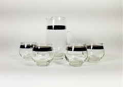 Libbey Martini Set Glassware Barware Mid Century 1960s